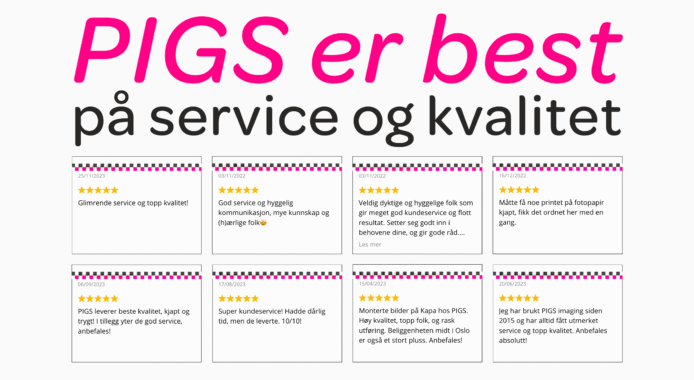 Customer reviews: PIGS is best at service and quality